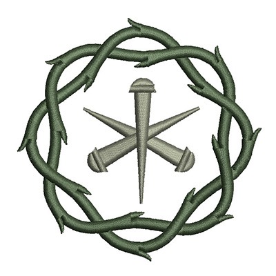 Matriz de matriz Matriz De Bordado Coroa De Espinhos 9 Cm